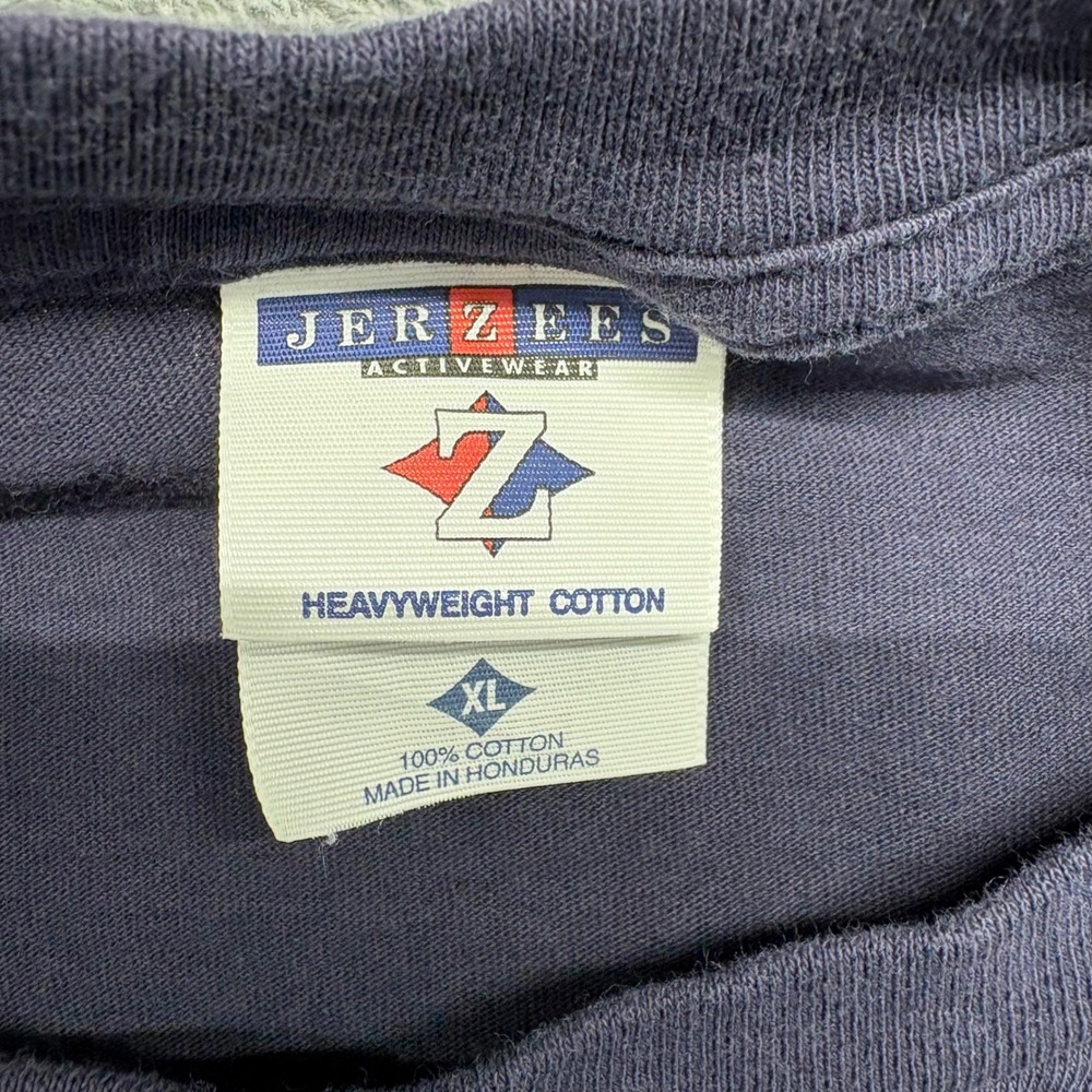 Jerzees T-Shirt Mens XL Navy Blue Good Alaska Embroidered Heavyweight - Picture 14 of 15